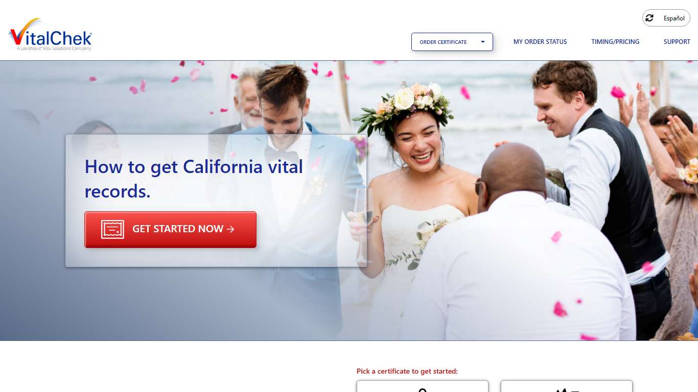 California (CA) Marriage Certificates | Order Records - VitalChek